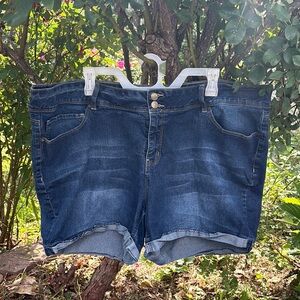 Secrets Collection by David Vered Blue Jean Shorts Casual Style Size 24